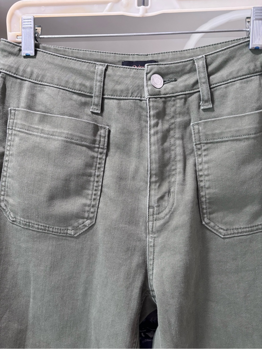 Quince Bella Stretch Patch Pocket Wide Leg Jeans 29 - Picture 2 of 11